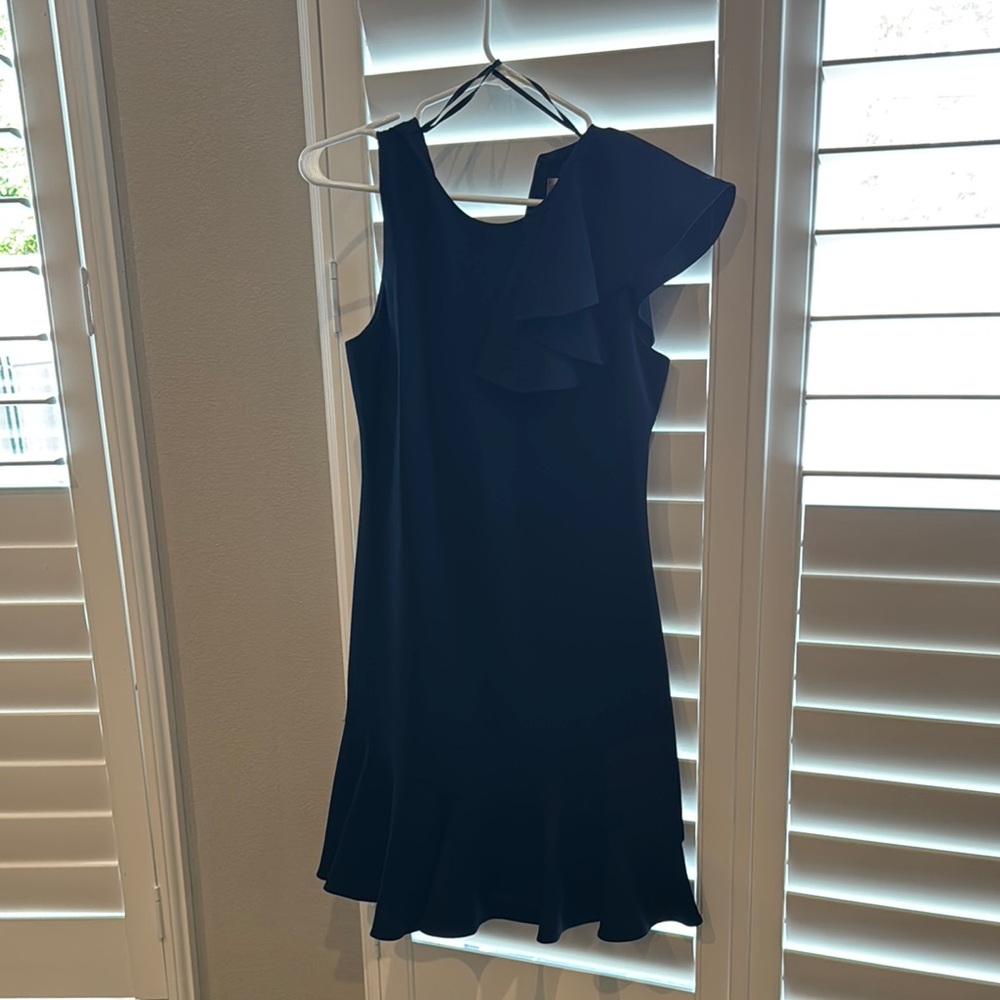 Elegant Black Ruffled Dress